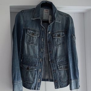 Jcrew cargo jean jacket